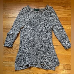 Ralph Lauren Black and White Knit Sweater